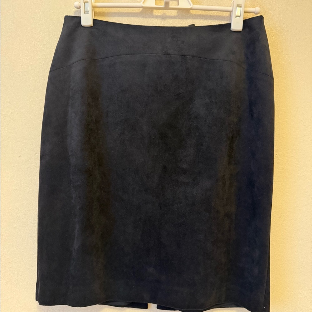 BCBGMaxAzria Dark Suede Pencil Skirt